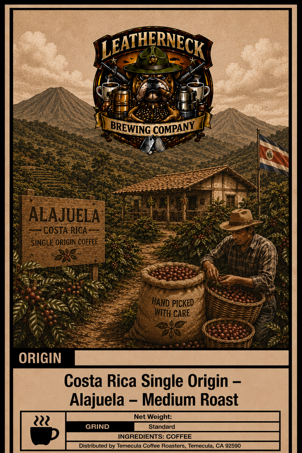 Costa Rica Single Origin – Alajuela – Medium Roast